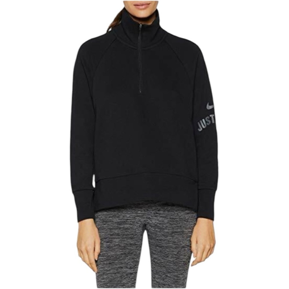 Nike Black Just Do It Zip Up Sweater (M)